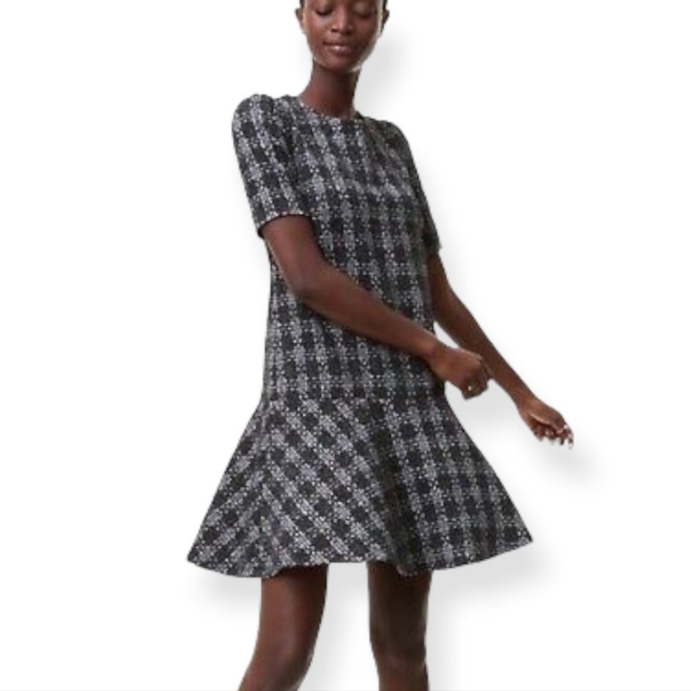 LOFT SHORT SLEEVE MINI DRESS